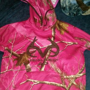 Real tree pink camo hoodie Real tree pink camo hoodie