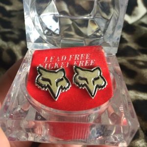 Fox racing earrings