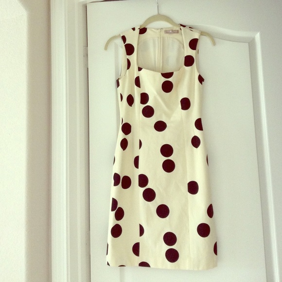 Banana Republic Polka Dot Fitted Dress