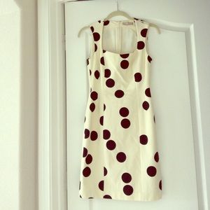 Banana Republic Polka Dot Fitted Dress
