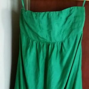 NWT Banana Republic Kelly Green Strapless Dress