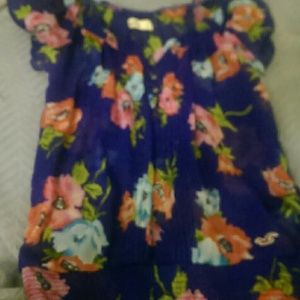 Floral Hollister shirt