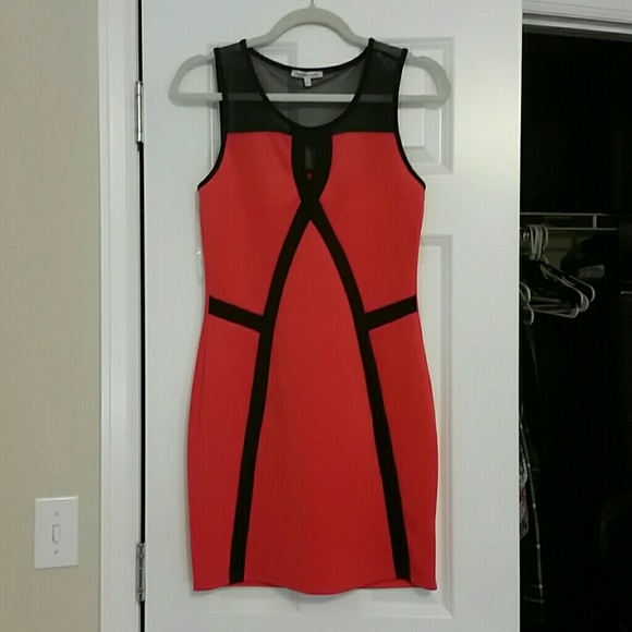 Sleeveless coral cocktail dress NWT