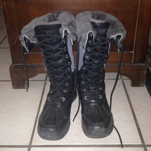 Adirondack tall Ugg black boots