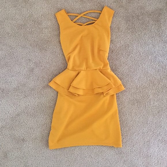 Mustard dress