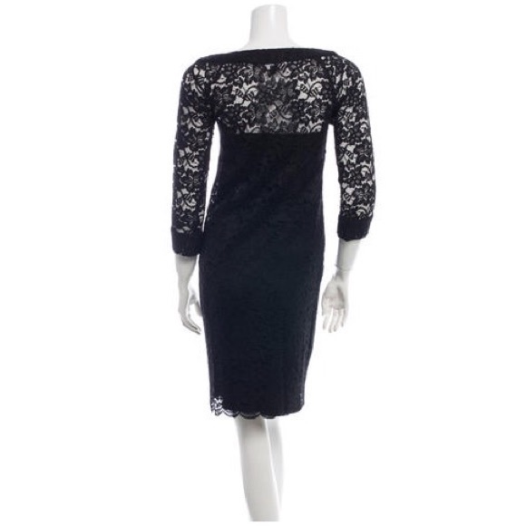 DVF Black Lace Dress - Picture 2 of 4
