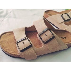 Double buckle sandals