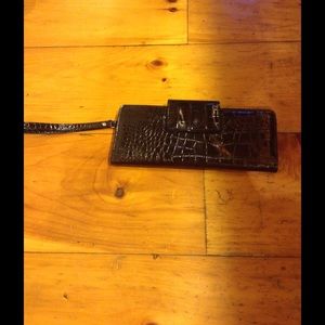 faux alligator skin designer wallet