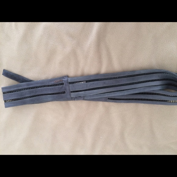 Diesel leather wrap belt.