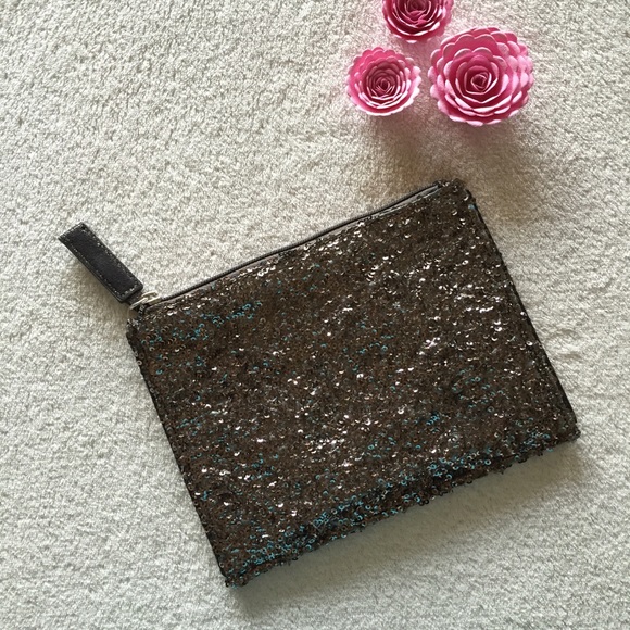 Sequined LOFT clutch