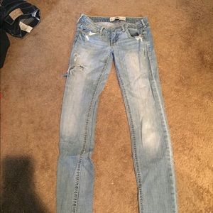 Destroyed Light Wash Jeans