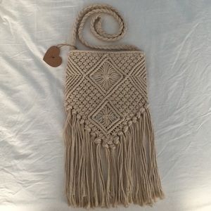 Crochet/ Fringe Crossbody!