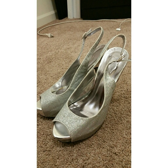 Silver Sparkle Heel