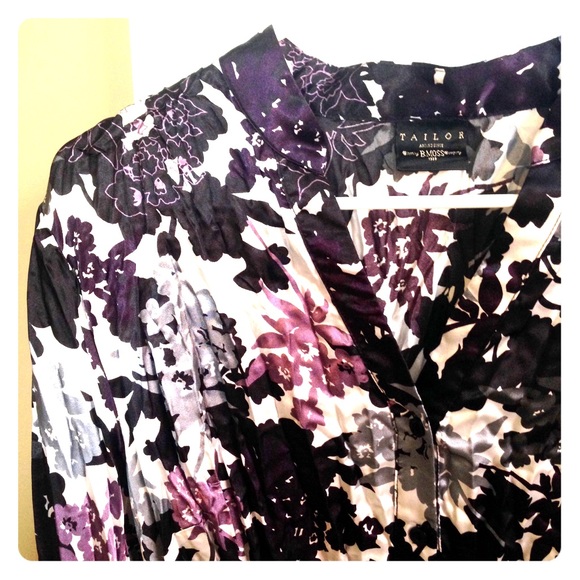 Tailor (by B Moss) silky tie waist blouse.