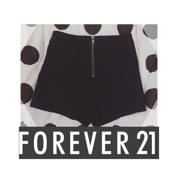 Dark Denim High Waisted Shorts