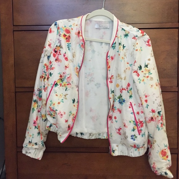 Zara Printed Bomber Jacket