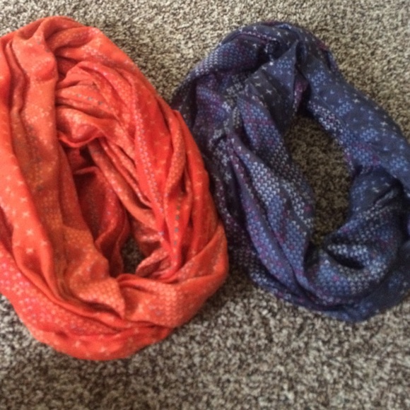 Two infinity scarves