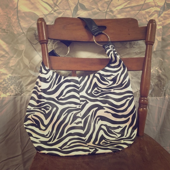 Large Zebra Print Purse!