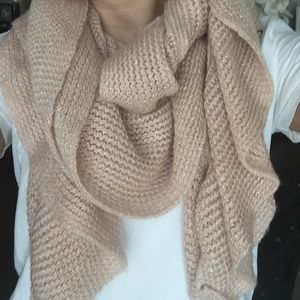 Light blush shimmery scarf
