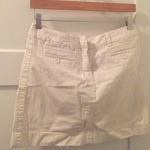 J crew white skirt