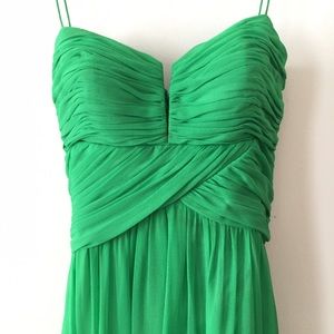 Formal dress, straps (or could be worn strapless)