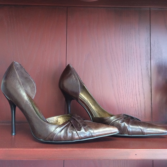 Chocolate brown heels