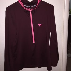 PINK 💥FRIDAY SALE💥 NWOT crew half zip