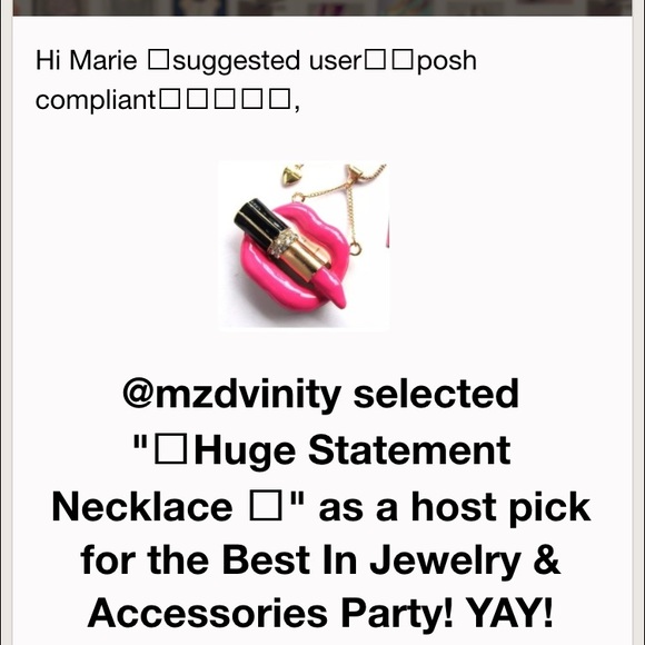 🎉HP 11-5-15🎉💎Huge Statement Necklace 💎 - Picture 3 of 3