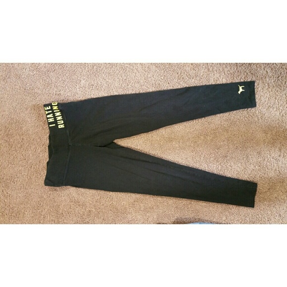 PINK Yoga Pants "I hate running"