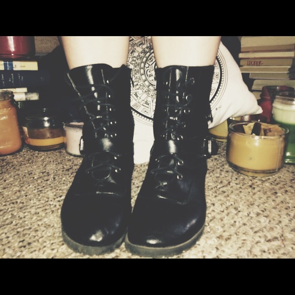 Black Combat Boots