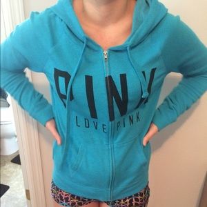 Blue hoodie
