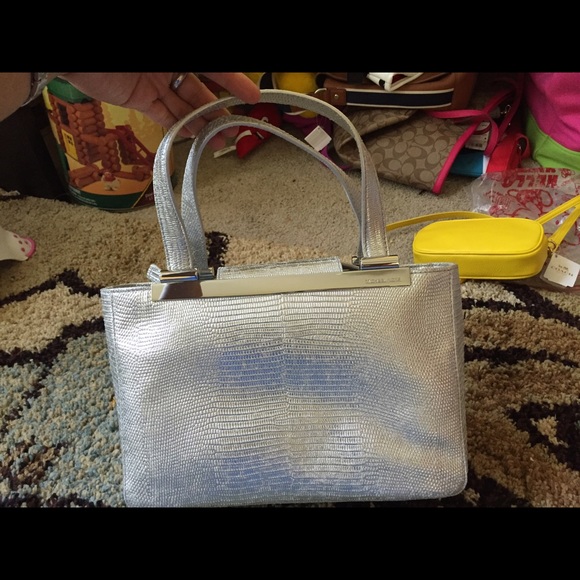 Michael Kors  silver handbag.