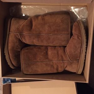 Tall chestnut UGG boots
