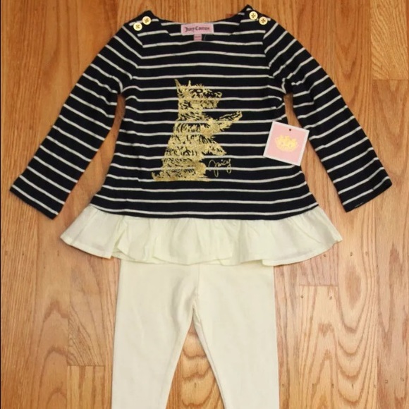Juicy Couture baby girl shirt & leggings 2T - Picture 1 of 1