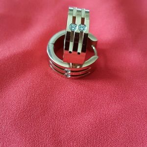 Hoop earrings, Its a nickel size