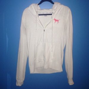 Victoria's Secret PINK sparkly Zip Up hoodie