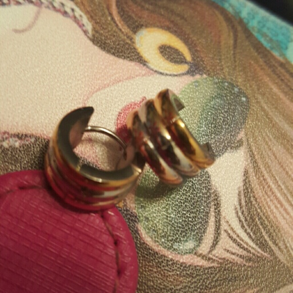 3 tone earrings sold - Picture 2 of 4