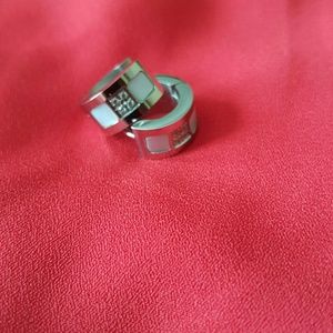 Round hoop earrings .smaller than a dime