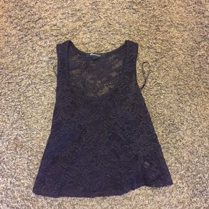 black lace tank top