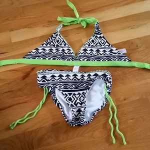 2 pc swimsuit  girls size 8
