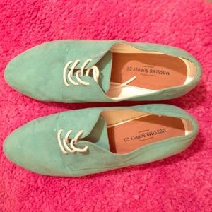 Women's Mint Oxford Shoes