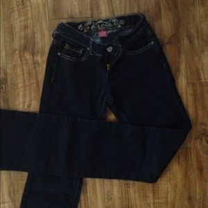 Dark Wash Wax Jeans
