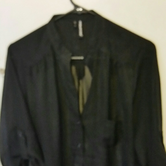 Black sheer top