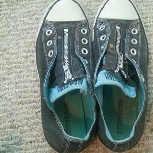 Blue & Black Slip on Converse