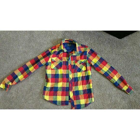 Colorful Fox Flannel