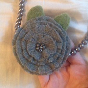 Anthro flower necklace.