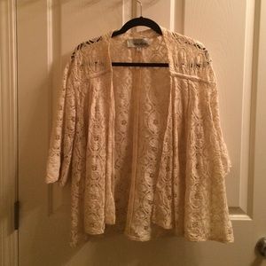 Ivory lace cardigan
