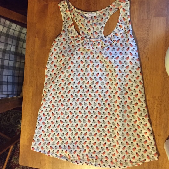 Bird Print Racerback Tank Top from Candies