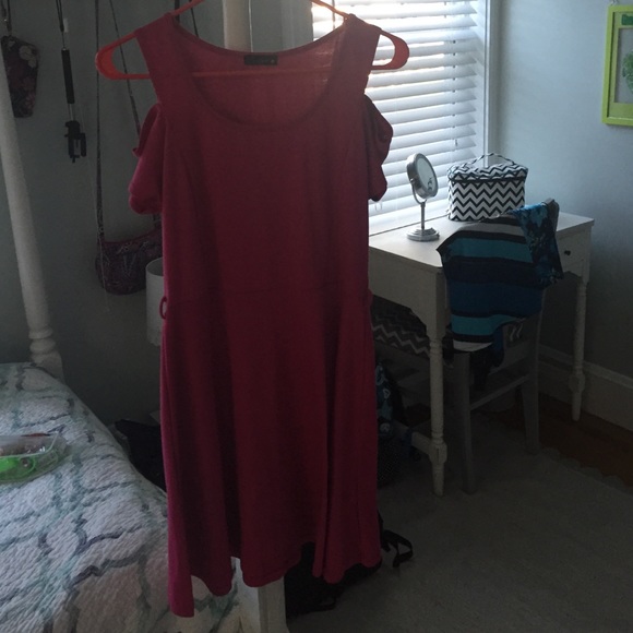 Skater Dress with Cutout Sleeves
