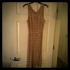 Ashley's Stewarr Gold Shimmer Dress